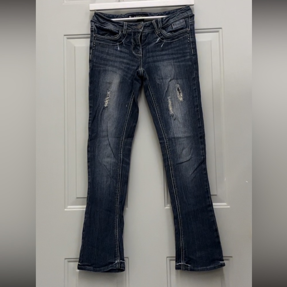 Dark wash bootcut jeans